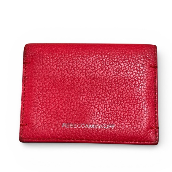 Rebecca Minkoff Other - REBECCA MINKOFF Pebbled Leather Card Holder Red